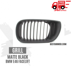 Grill Matte Black BMW E46 Facelift Th. 2002-2005