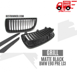 Grill Matte Black BMW E90 Pre LCI Th. 2005-2008