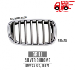 Grill Silver Chrome BMW X5 E70, X6 E71