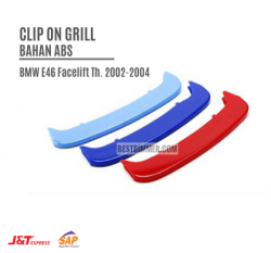 Clip On Grill Bahan ABS BMW E46 Facelift Th. 2002-2004