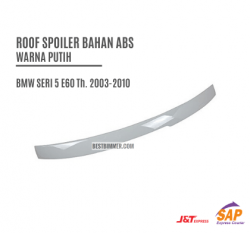 Roof Spoiler Bahan ABS Warna Putih BMW E60 Th. 2003-2010