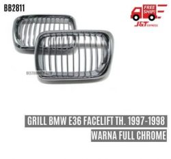 Grill BMW E36 Facelift Th. 1997-1998 Warna Full Chrome