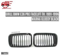 Grill BMW E36 Pre Facelift Th. 1991-1996 Warna Glossy Black (Model Baru)