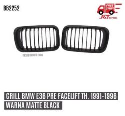 Grill BMW E36 Pre Facelift Th. 1991-1996 Warna Matte Black (Model Baru)